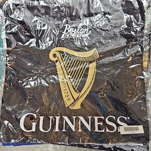 Boston Scally Guinness Black Dust Bagwith Gold Harp Design